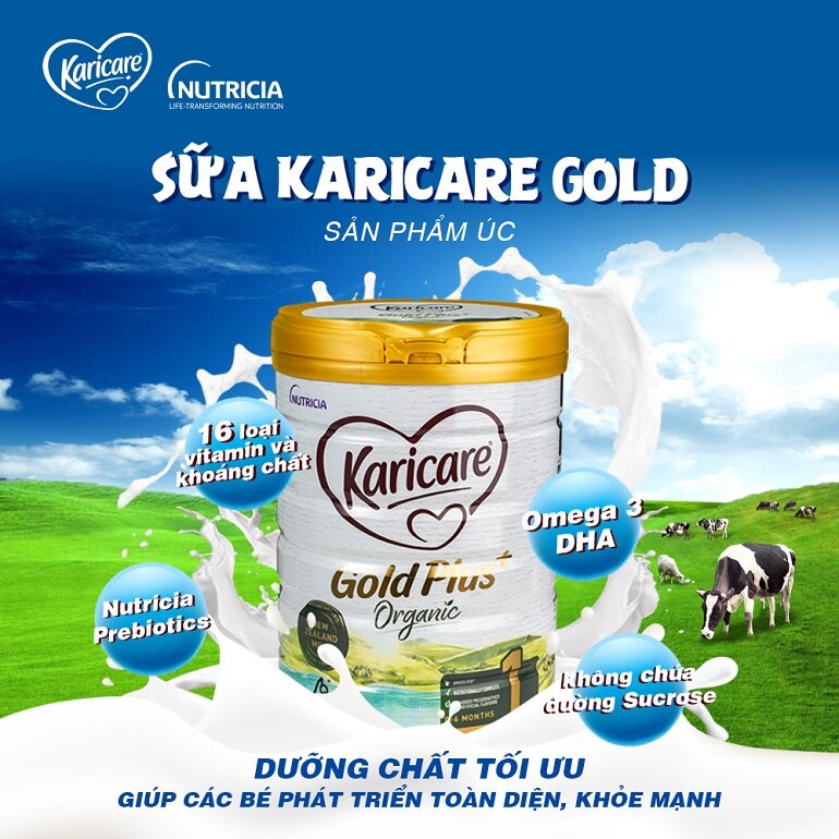 Sữa Karicare Organic số 1 - lựa chọn của nhiều bà mẹ 