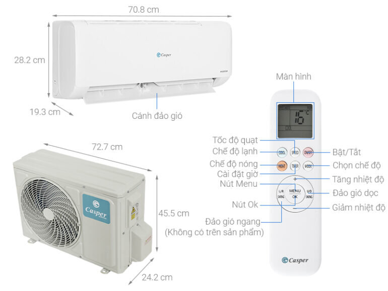 Máy lạnh 1 ngựa Casper TC-09IS35