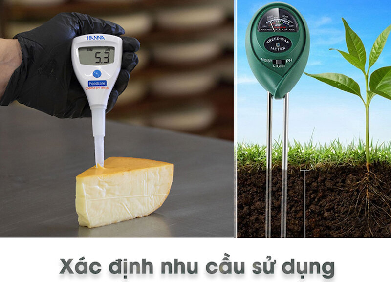 Xác định nhu cầu - Mua máy đo pH để dùng cho việc gì?