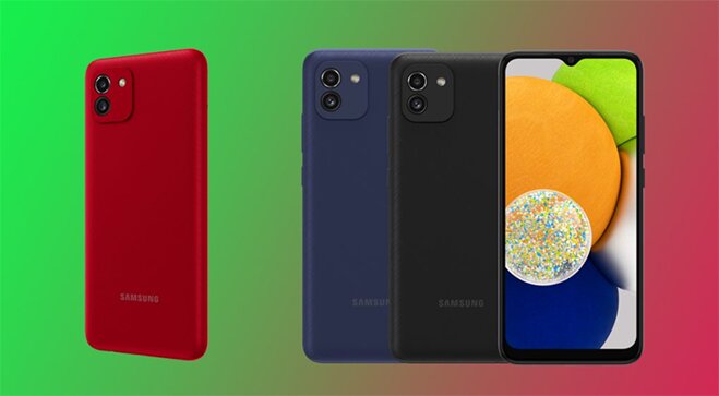 đánh giá thiết kế samsung galaxy a03