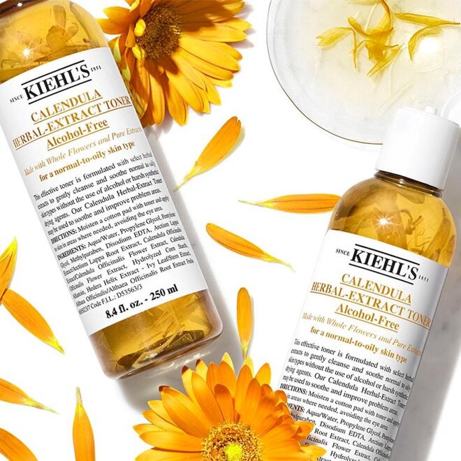 Nước hoa hồng cho da dầu mụn Kiehl's Calendula Herbal Extract Toner Alcohol Free