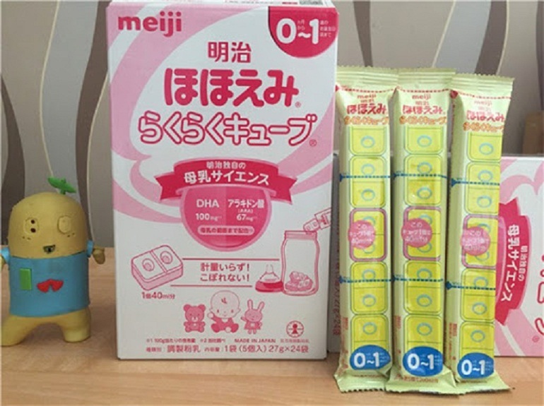 Thực phẩm dinh dưỡng cho trẻ bà bầu của Nhật Bản  Sữa bột Meiji của Nhật  Bản dành cho trẻ sơ sinh uống thêm ngoài sữa mẹ Dựa trên những kết
