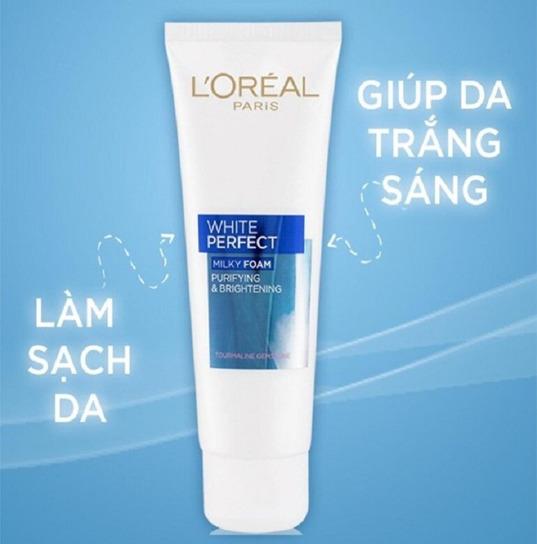 Sữa rửa mặt trắng da L’Oreal White Perfect Milky Foam