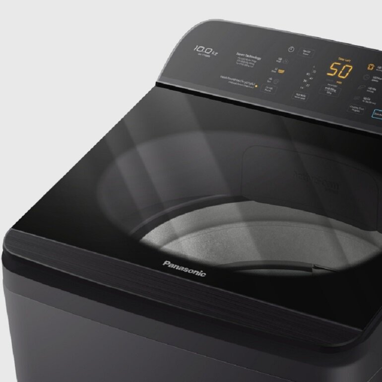 thiết kế nắp kính cường lực máy giặt Panasonic 