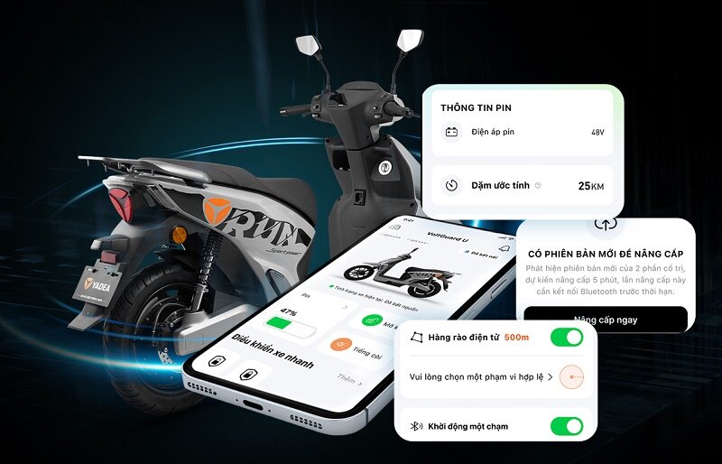 Giá xe máy điện Yadea Voltguard U giảm 7 triệu: Vận hành mạnh mẽ, pin lithium đi 112 km/lần sạc