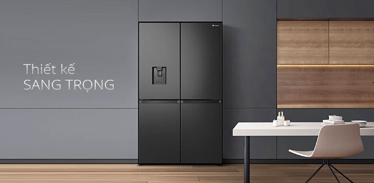 Thiết kế tủ lạnh Casper Inverter 645 lít RM-680VBW sang trọng, dung tích lớn và cách sắp xếp thông minh