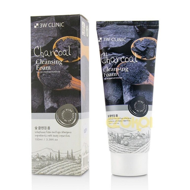 Sữa rửa mặt 3w Clinic Charcoal Cleansing Foam