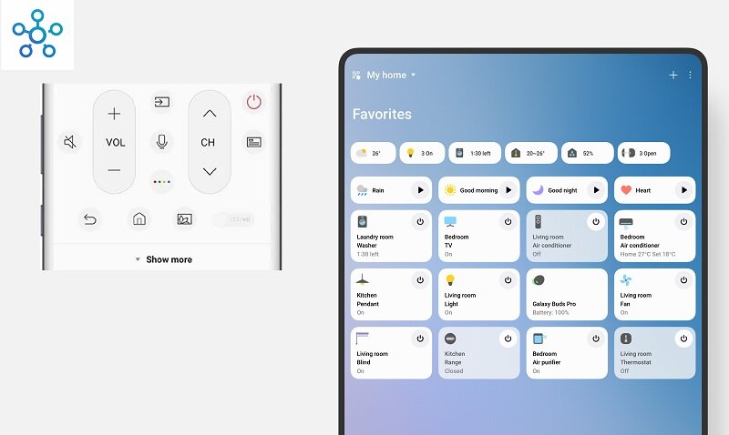 app điều khiển tivi samsung miễn phí smart things