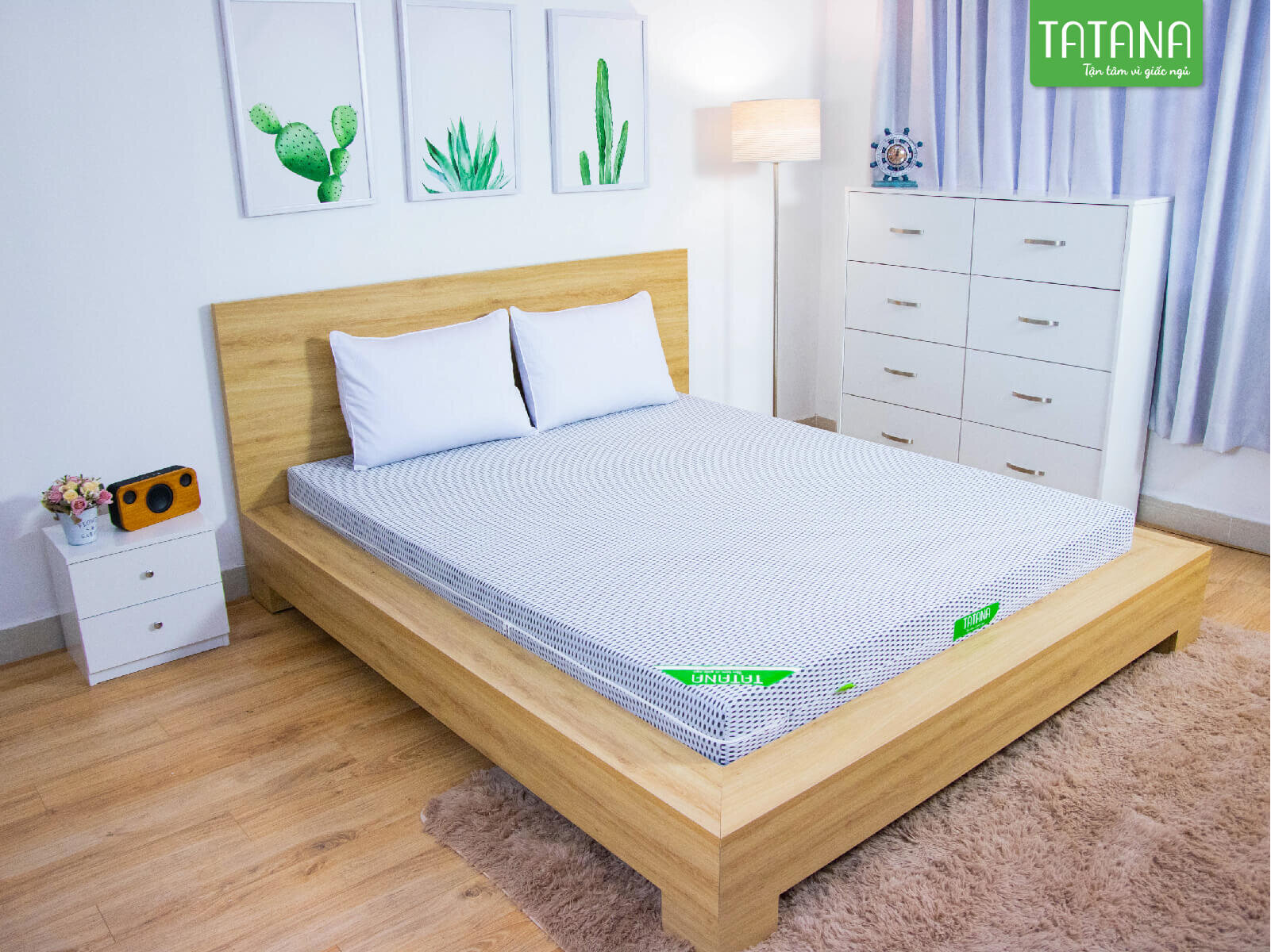 Nệm Tatana mang lại không gian ấm áp cho phòng ngủ của bạn 
