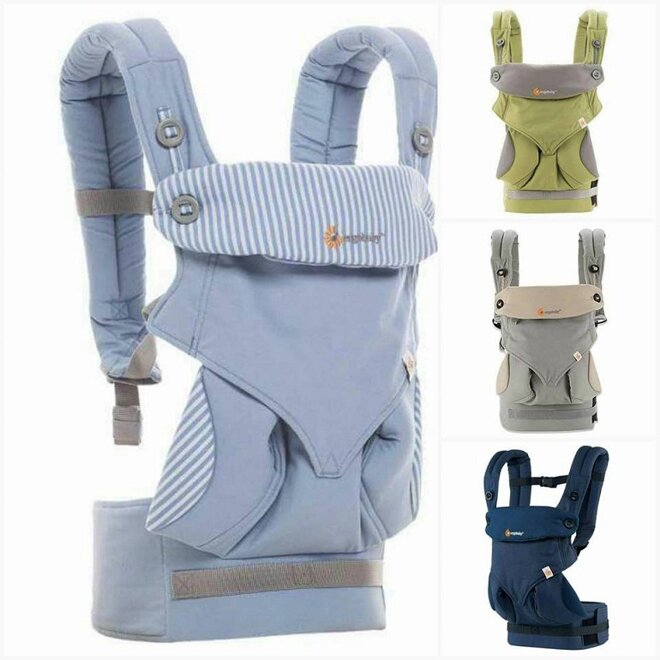 Địu cho bé Ergo Baby 360 được làm bằng chất liệu vải cotton cao cấp