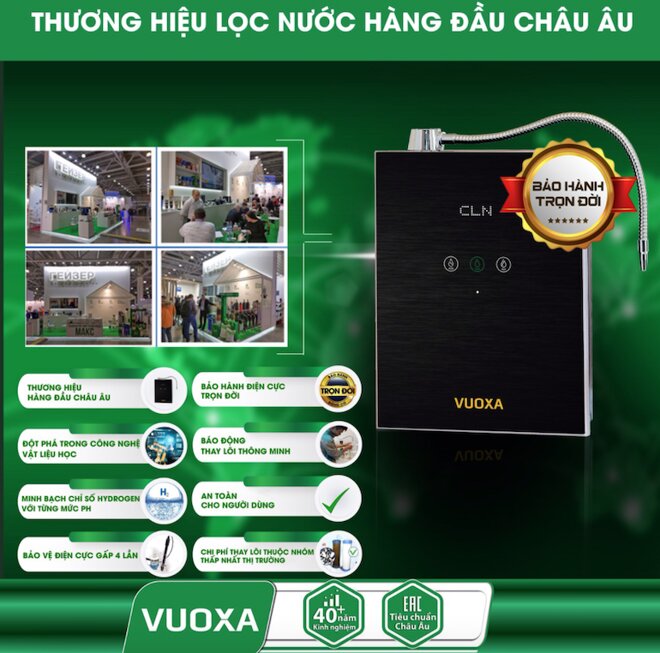 Ưu điểm của máy ion kiềm Vuoxa i5000 