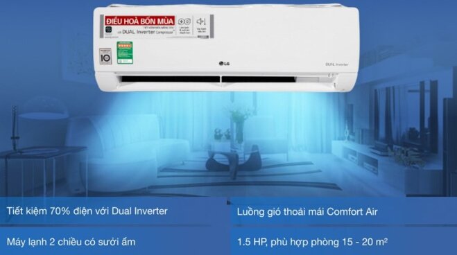 điều hòa lg 12000btu 2 chiều