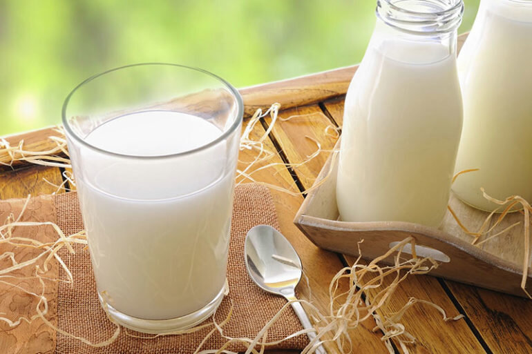 Uống sữa tươi giúp con mau khỏe