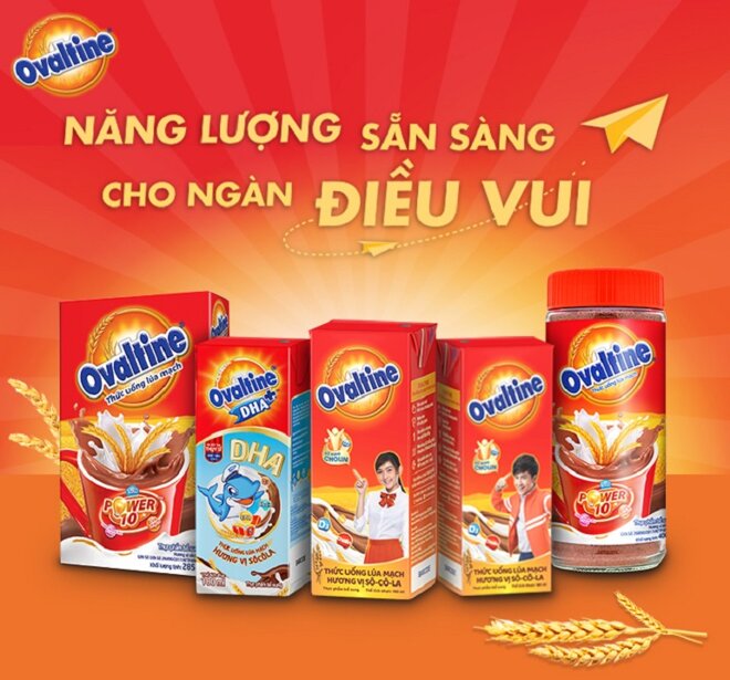 Các dòng sản phẩm sữa Ovaltine