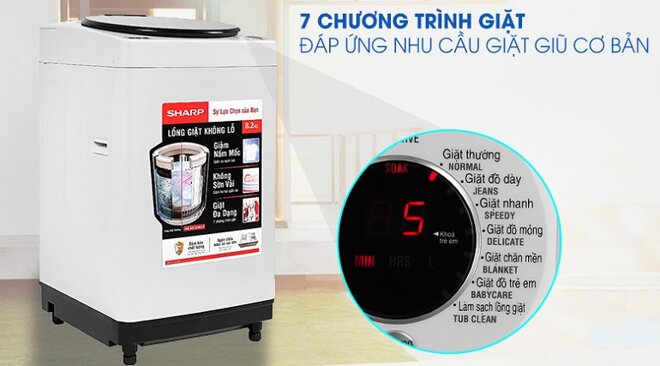 Top 3 mẫu máy giặt Sharp cửa trên giá tốt dưới 4 triệu