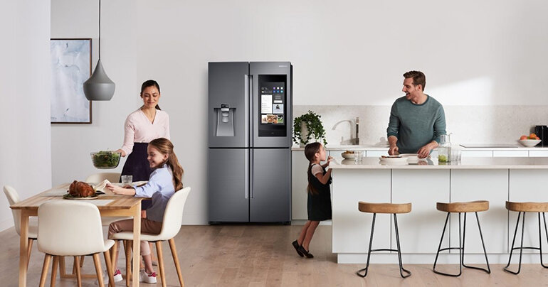 Tủ lạnh Samsung có màn hình mang tới không gian nhà bếp đẳng cấp và thời thượng