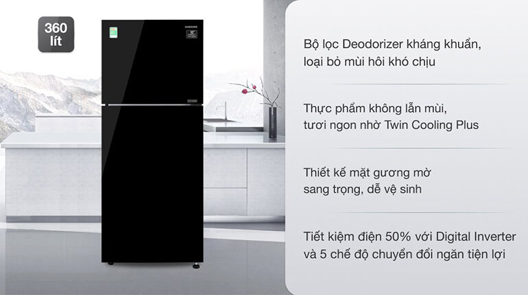 Tủ lạnh Samsung Twin Cooling Plus RT35K50822C 377 lít