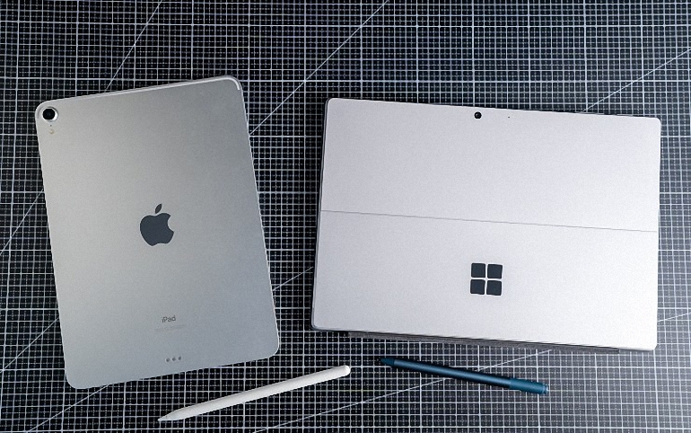 so sánh microsoft surface pro 7 và apple ipad pro