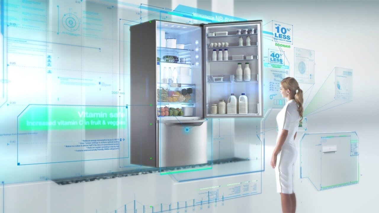 Mô tả công nghệ làm lạnh Econavi của Panasonic cho dòng tủ lạnh 2 cửa giá rẻ
