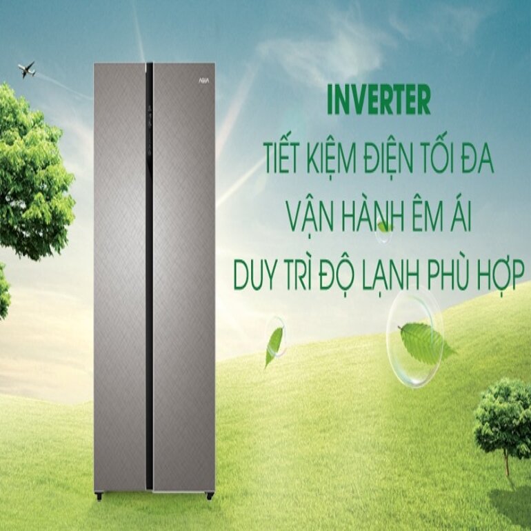 Tủ lạnh Side By Side Aqua AQR-IG696FS(GD) 602 lít Inverter 