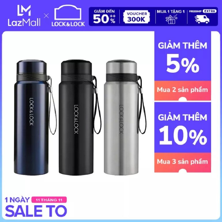 Bình giữ nhiệt Lock&Lock Vacuum Bottle 800ml 