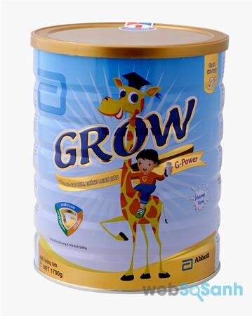 Giá sữa bột Abbott Grow mới nhất cập nhật tháng 7/2016