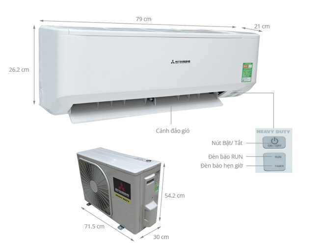 Máy lạnh Mitsubishi Heavy SRK/SRC12CM-5