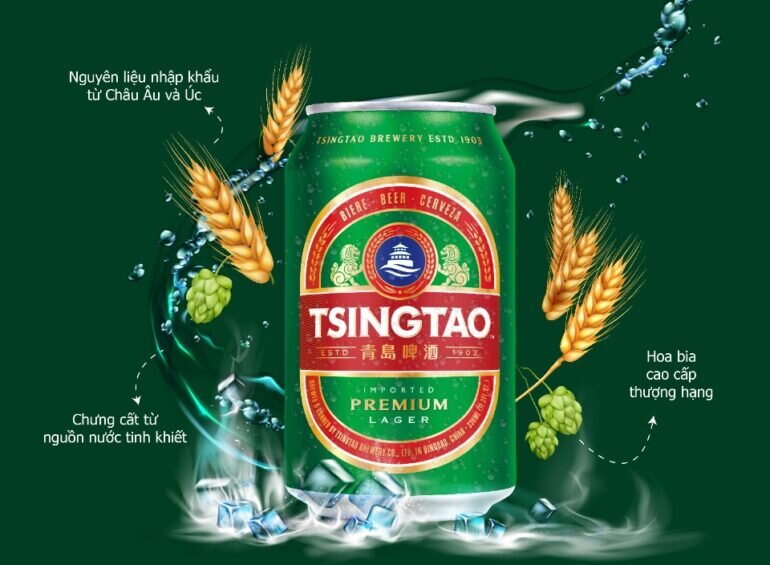 Thành phần bia Tsingtao Classic Lager