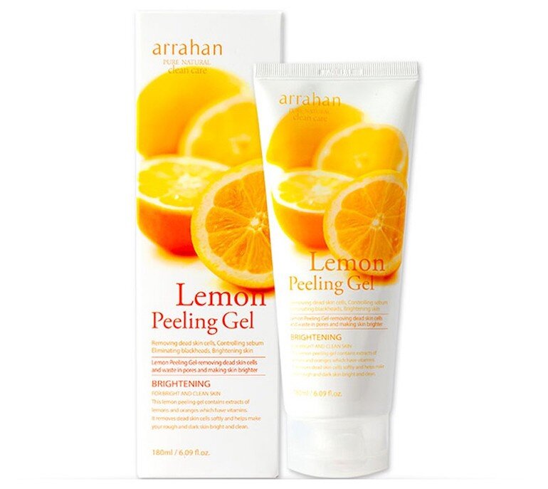 Arrahan Lemon Peeling Gel có thành phần lành tính, khá dịu nhẹ cho da.