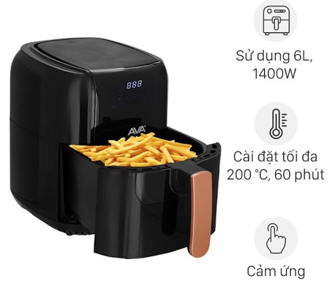 Nồi chiên không dầu 6 lít AVA BF502A