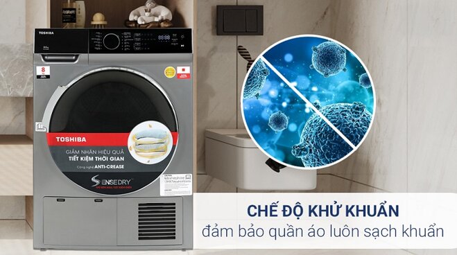 Máy sấy ngưng tụ Toshiba 8 kg TD-K90MEV(SK)