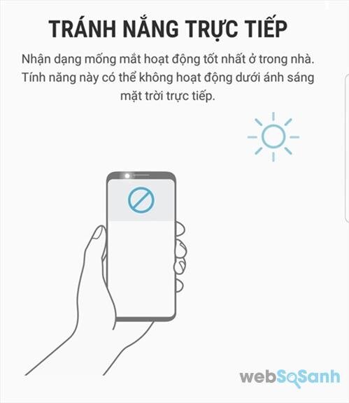 mẹo quét mống mắt trên S8