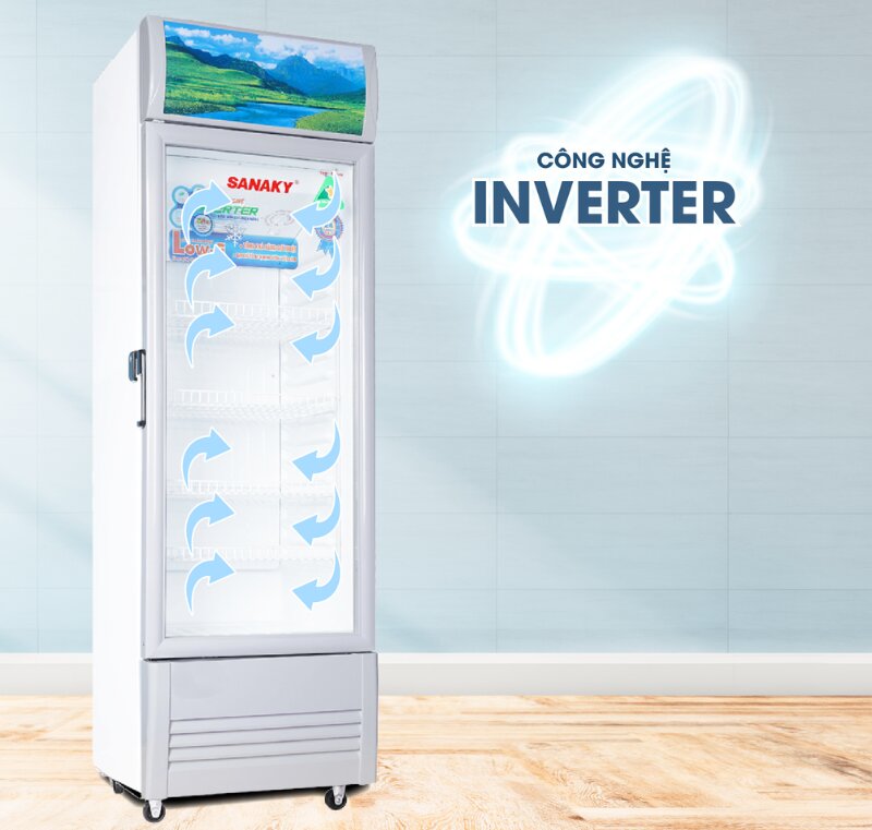 Tìm hiểu chi tiết về tủ mát Sanaky Inverter 1 cánh 290 lít VH-358K3L