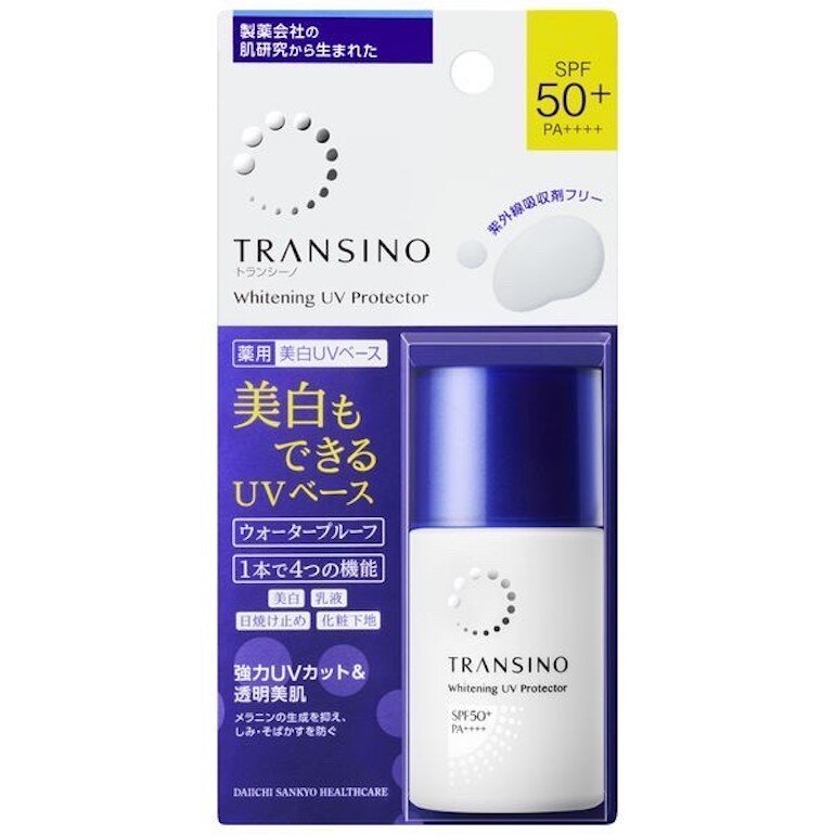 Kem chống nắng Transino được sản xuất bởi công ty dược phẩm Daiichi Sankyo Nhật Bản.