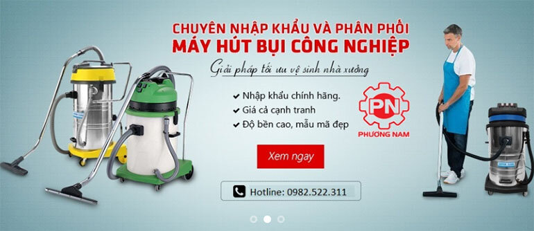 Máy hút bụi công nghiệp chính hãng với mức giá cạnh tranh