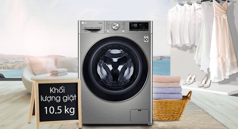 Máy giặt LG 10.5kg cửa ngang