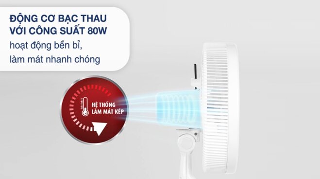 Đánh giá quạt đứng Tefal Turbo Silence Plus VH689690: Công suất mạnh 80W, 3 chế độ gió!