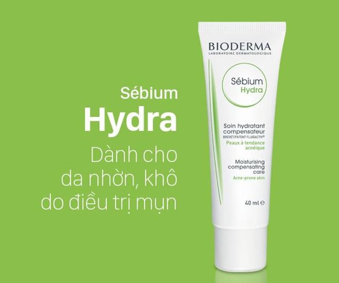 Kem dưỡng da dầu mụn Bioderma Sebium Hydra