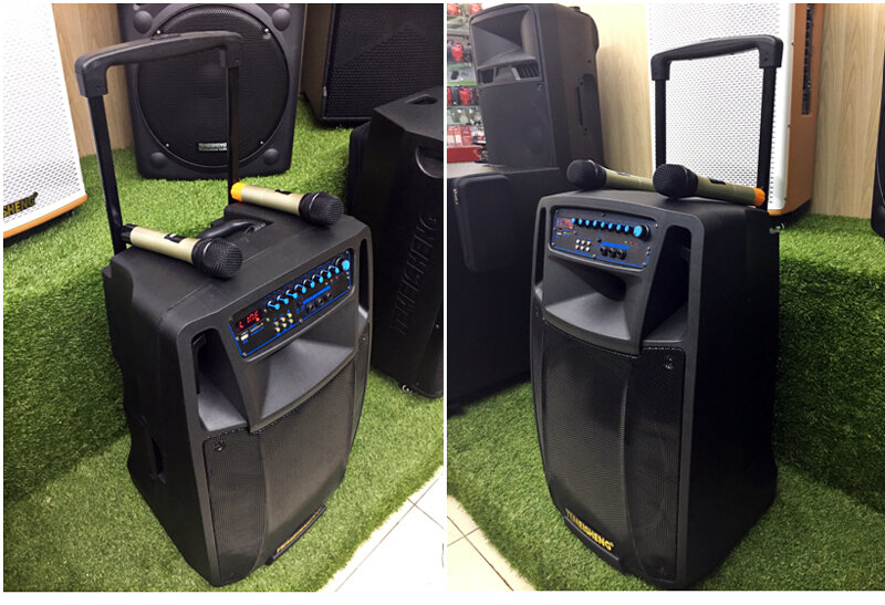 Mẫu Loa vali kéo di động Bluetooth Karaoke TEMEISHENG SL15-01
