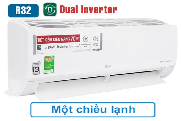 điều hòa LG V13APH2 12000 BTU 1 chiều Inverter gas R-32