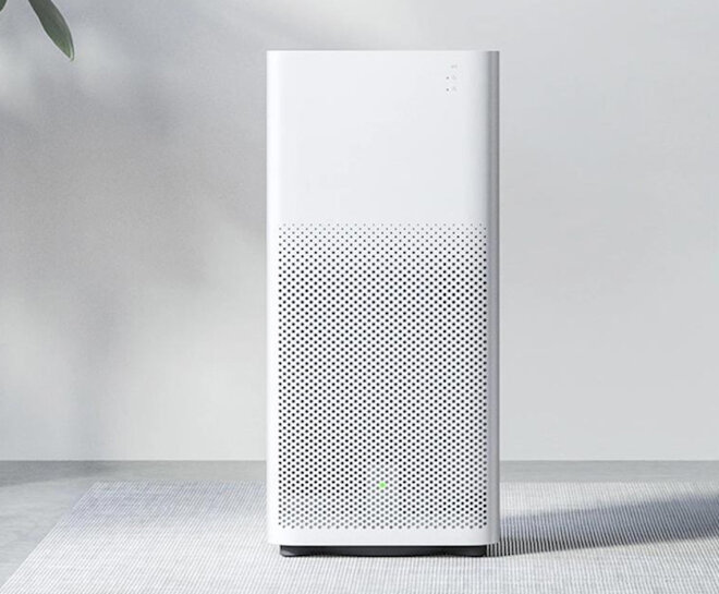 Xiaomi MI AIR PURIFIER 2H được thiết kế với hình trụ gọn đẹp.