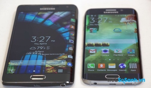 Hai mẫu smartphone cùng sử dụng công nghệ màn hình Super AMOLED cho chất lượng hình ảnh sống dộng
