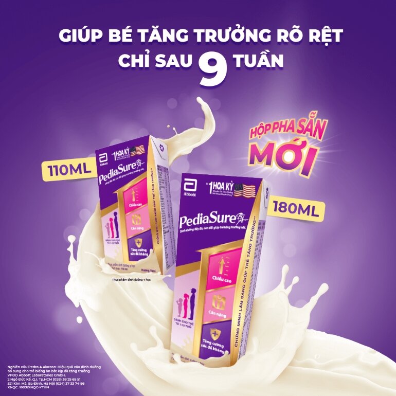 Sữa Pediasure hộp giấy