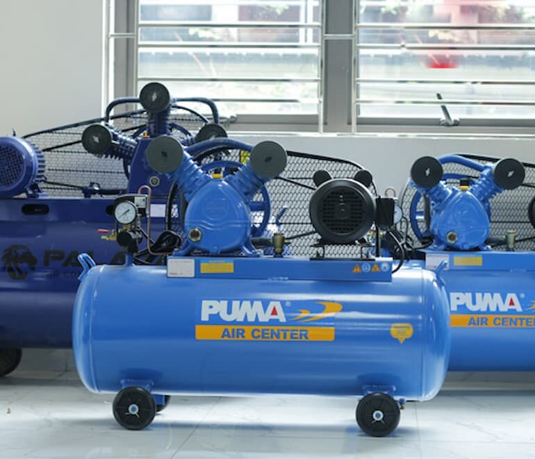 Máy nén khí Puma 2HP GX-20100 95 lít thiết kế đẹp êm ái