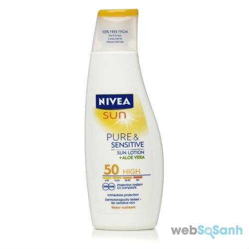 kem chống nắng Nivea sun pure & sensitive giá rẻ nhất