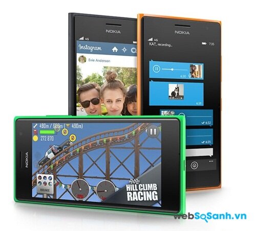 Công nghệ OLED giúp màn hình của Lumia 730 hiển thị tốt hơn