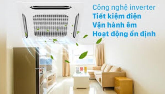 Công nghệ Inverter tiết kiệm điện vượt trội được trang bị trên dòng điều hòa Samsung âm trần