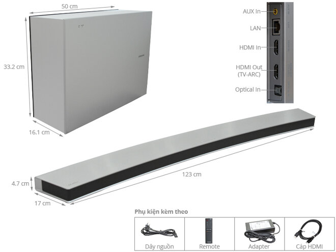 Loa cong Soundbar Bluetooth Samsung 