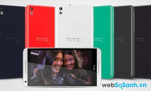 HTC Desire 816 với thiết kế loa BoomSound đôi xứng ở mặt trước HTC Desire 816 với thiết kế loa BoomSound đôi xứng ở mặt trước
