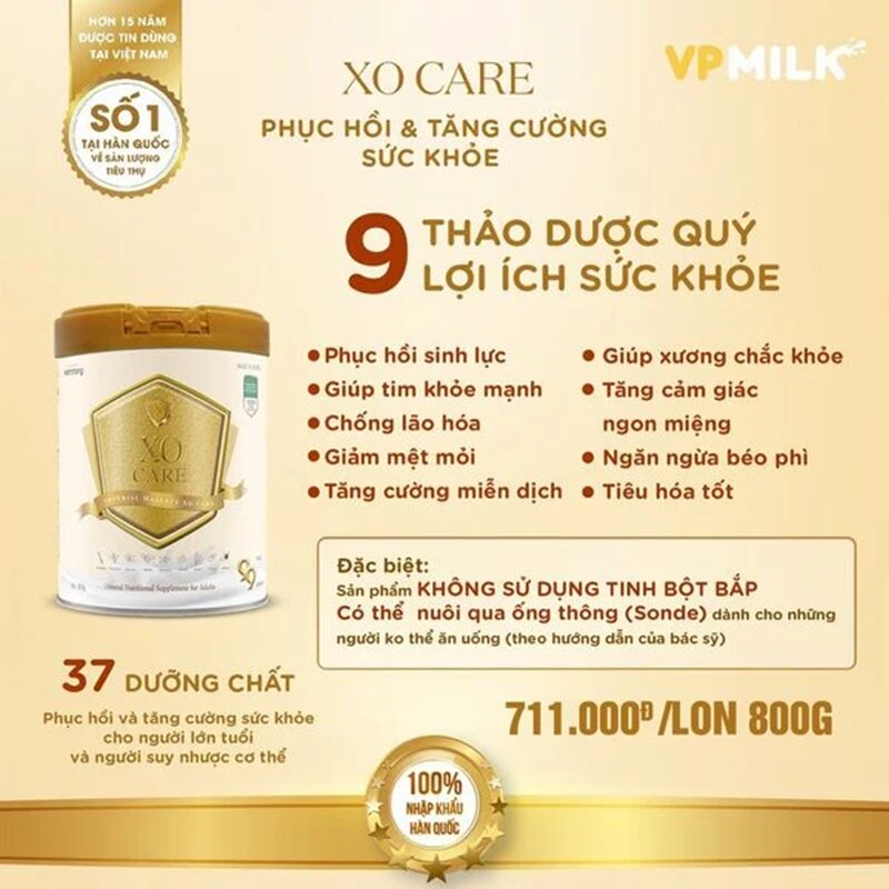 5 điểm nổi bật của sữa bột Imperial Majesty XO Care cho người trưởng thành